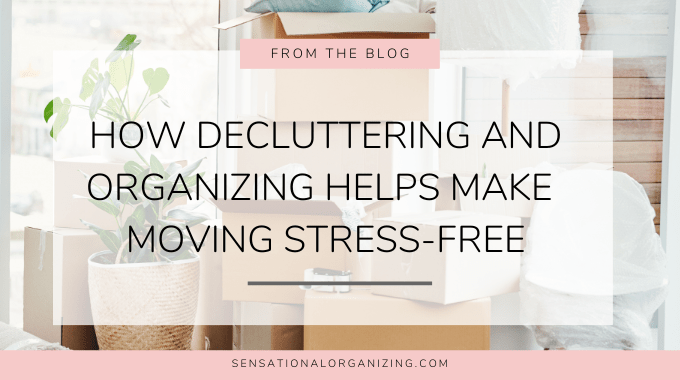 Decluttering before packing and moving